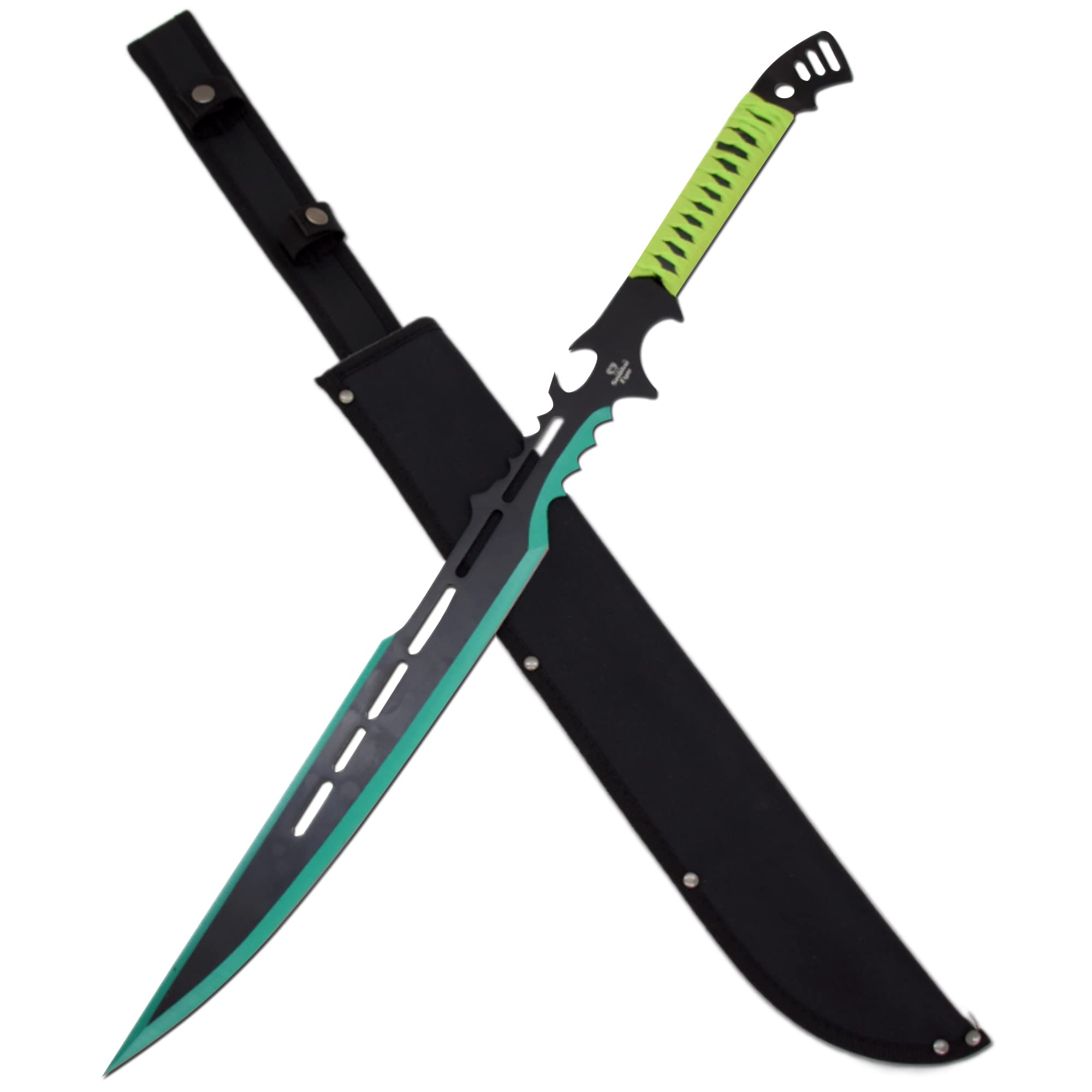 Snake Eye Tactical Fantasy Sword w/Nylon Sheath Machete Outdoors Camping