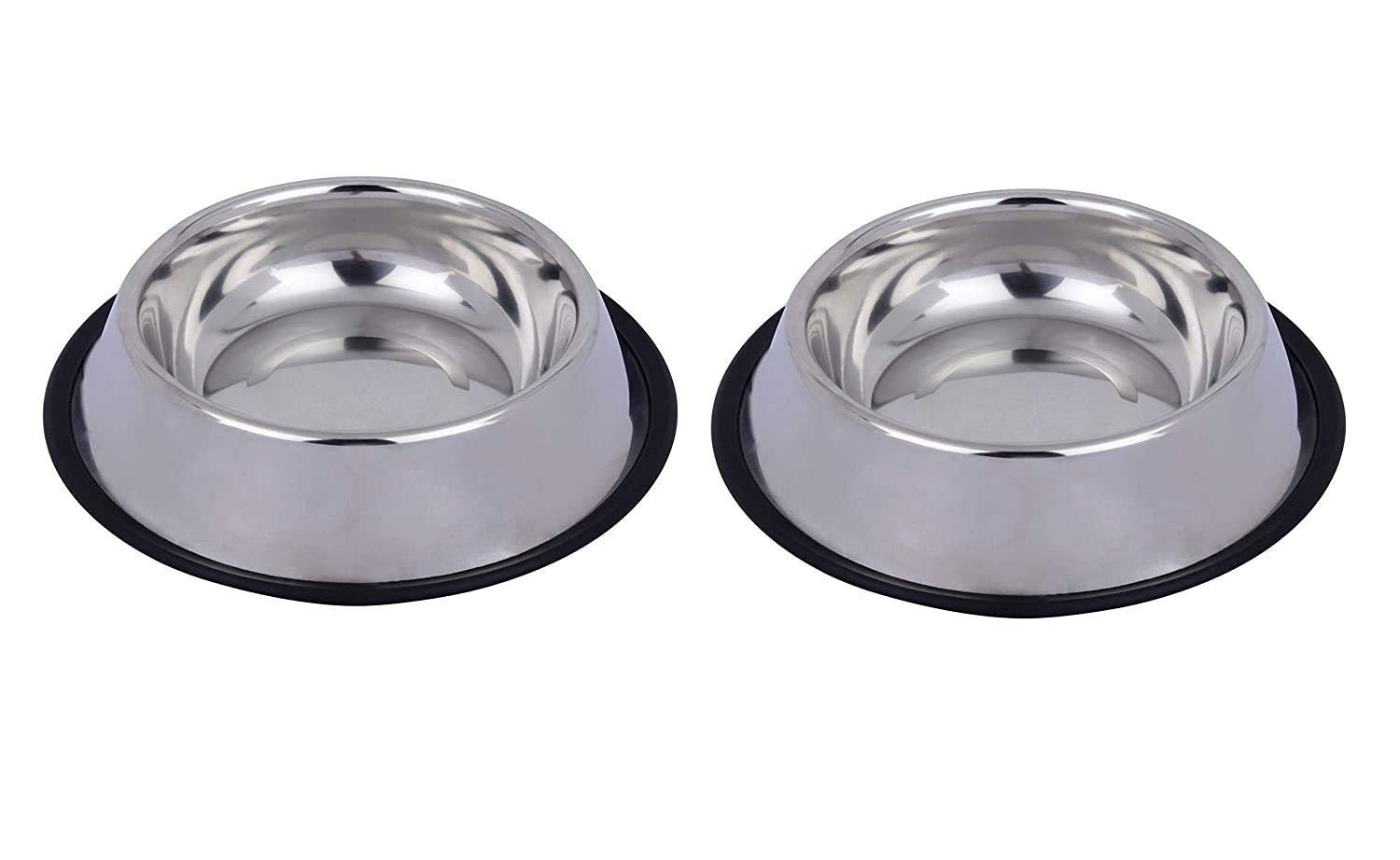 Home Bargains Stainless Steel Pet Feeding Bowl for Dog and Cats | for Food and Water Bowl | 2 Pieces Combo Pack (700ml x 2) (B07P96B4XL) Amazon Price History, Amazon Price Tracker