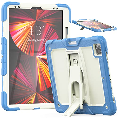 Case Compatible with iPad Pro 5/4/3 Generation 12.9 Inch 2021/2020/2018 with pencil holder