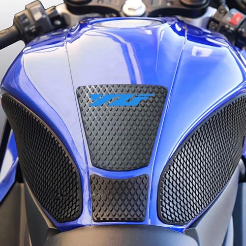 Image of for YZF R7 YZF r7 2025 2024 2023 2022 2021 Accessories Fuel Tank Pads Protect Motorcycle Fuel Tank Stickers Fuel Tank Protection Pads Knee Anti-Slip Pads Fuel Tank Grips Tank Pads(Blue)