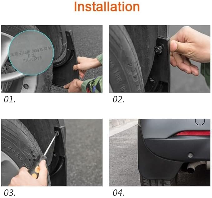 Bavettes -Boue de Voiture pour Model Y 2021-2023 -Boue -Boue Protecteur de -Boue ArrièRe