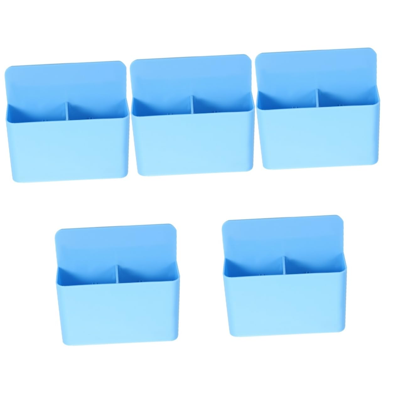 Gadpiparty 5 Pezzi scatola portapenne magnetico organizzatore portapenne per lavagna magnetica contenitore per penne portaoggetti frigorifero Porta di deposito a penna AbS Blu