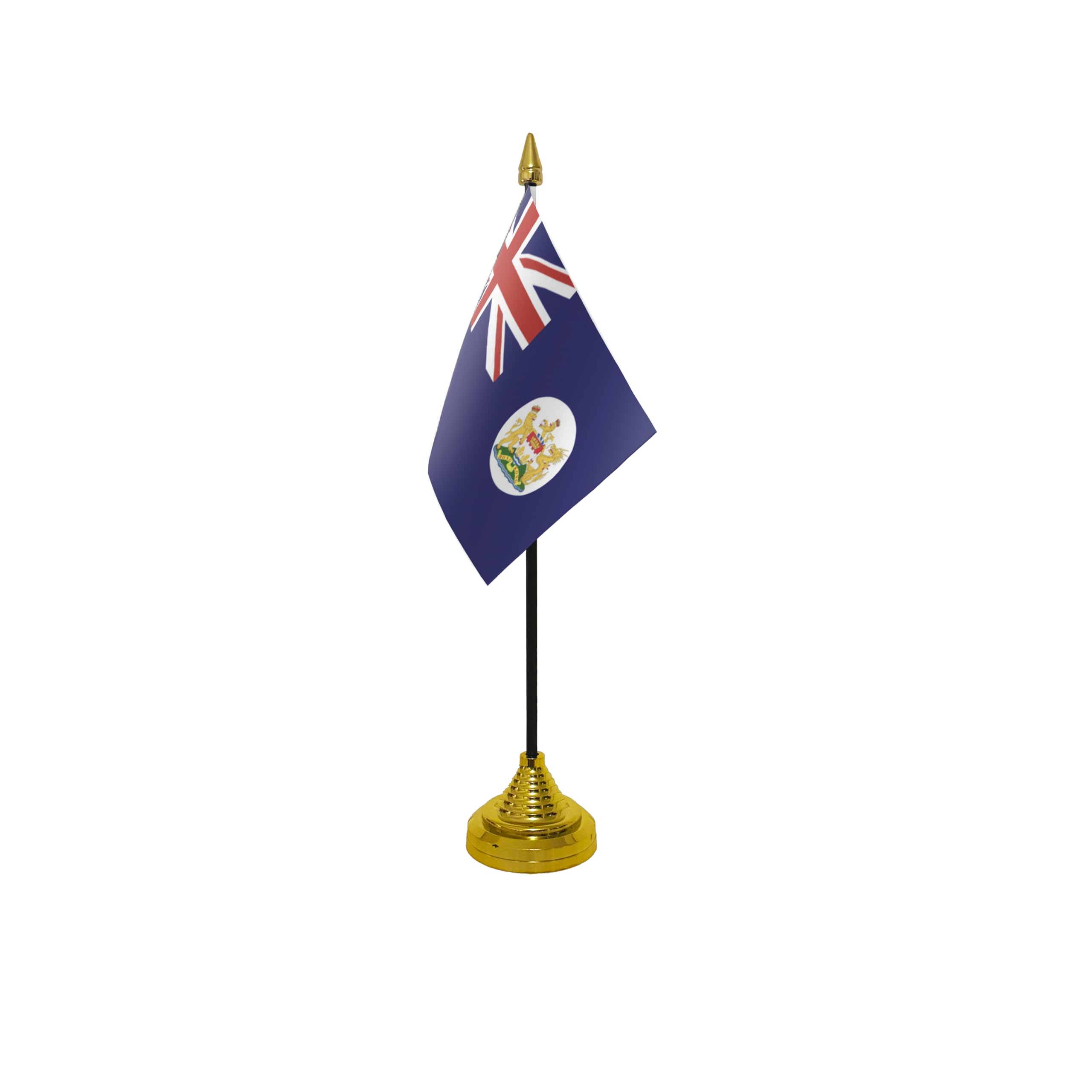 Flagtex Hong Kong Old Small Table Flag With Gold Base โ image 1