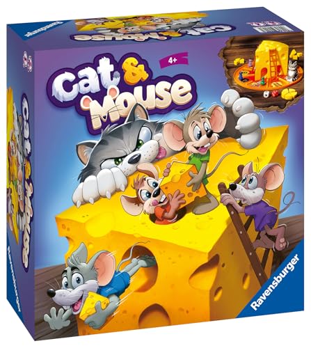 Cat & Mouse juego de mesa para niños 4 años 2 a 4 jugadores miniatura 2