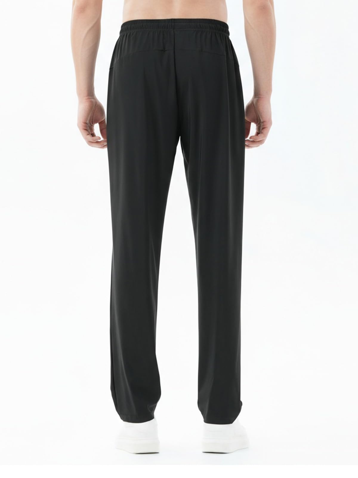 Lot de 3 pantalons de survêtement pour homme avec poches à fermeture éclair, extensibles, légers et athlétiques, pour jogging, course à pied, entraînement, salle de sport