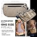 Money Belt for Secure Travel - RFID Blocking Slim Passport Holder - Hidden Waist Pouch for Cash, Credit Cards, Documents - Concealable Under Clothes, Water-Resistant Travel Belt for Men and Women