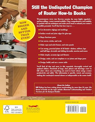 Woodworking with the Router, Revised and Updated: Professional Router Techniques and Jigs Any Woodworker Can Use (Fox Chapel Publishing) Comprehensive, Beginner-Friendly Guide (American Woodworker) - Image 2