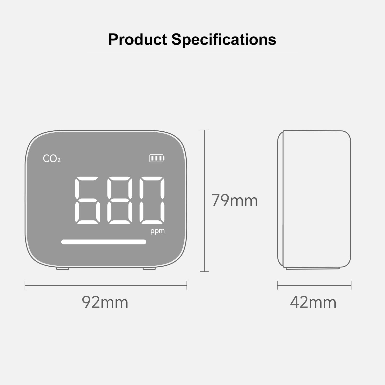 ATuMan CO2 Detector - Indoor Air Quality Monitor -8