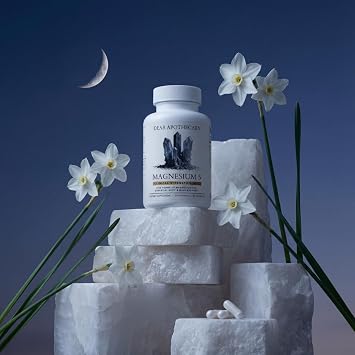 Magnesium Complex 500mg, 5 Forms Glycinate Malate Citrate Oxide Aquamin, Muscle Nerve Relaxation & Sleep Support Supplement, 60 Veggie Capsules
