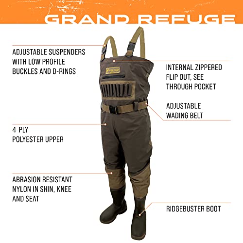 Image of FROGG TOGGS Men's Grand Refuge 3.0 Waterproof Bootfoot Wader for Hunting with Removable Insulation Liner