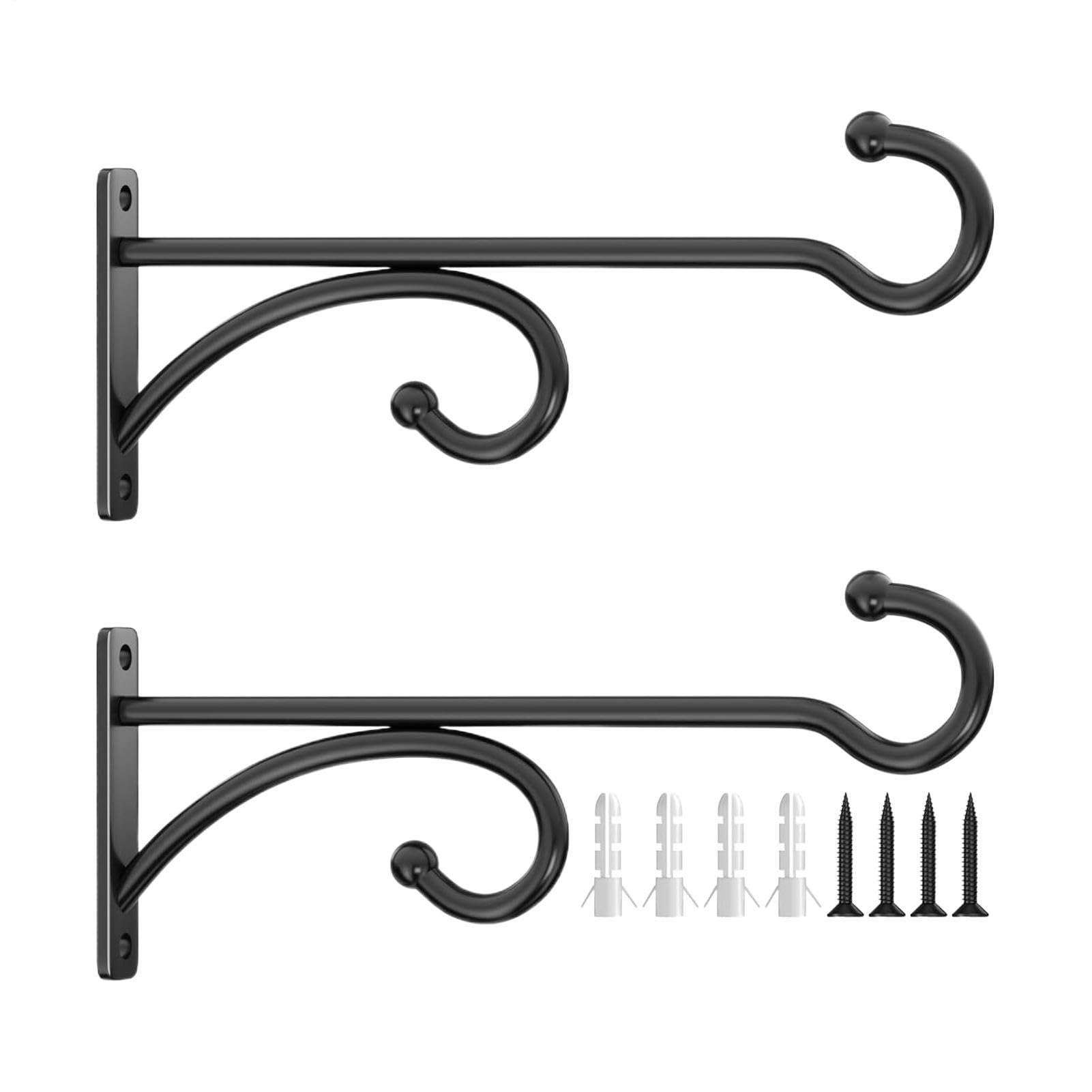 Ganchos de pared para plantas y soporte de metal decorativo para macetas de jardín