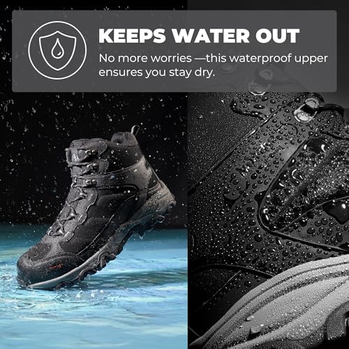 NORTIV 8 Waterproof Steel Toe Work Boots