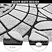 Half Round Door Mat for Outside Entry Rug Decorative Welcome Mat for Front Outdoor Entrance Sassafras Doormat 2 x 3 Rug Nonslip Indoor Rubber Dirt Trapper Mat (Grey Light Navy)