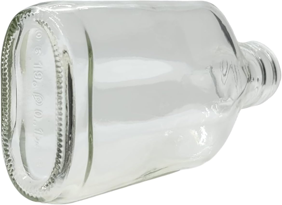 Botellas vacías de vidrio de 100 ml con tapones de rosca dorados para llenarlo tú mismo, almacenamiento, vino, ginebra, cerveza casera (juego de 100)