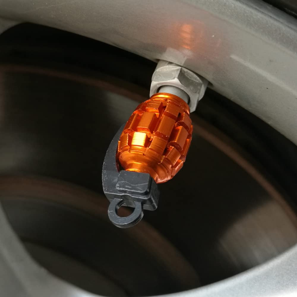 SENZEAL 5 Pezzi Tappi Valvole Pneumatici Bullet Stile Universale Tappino Gomme Auto In Alluminio Cappucci Delle 784252
