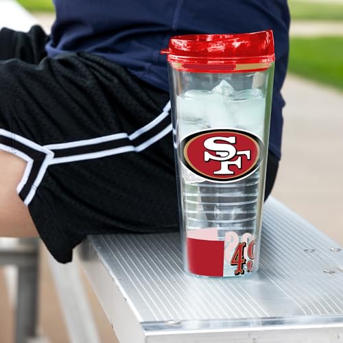 Image of Rico Industries NFL Football Double Wall Classic 16oz Or 20oz Tritan Tumbler W Lid