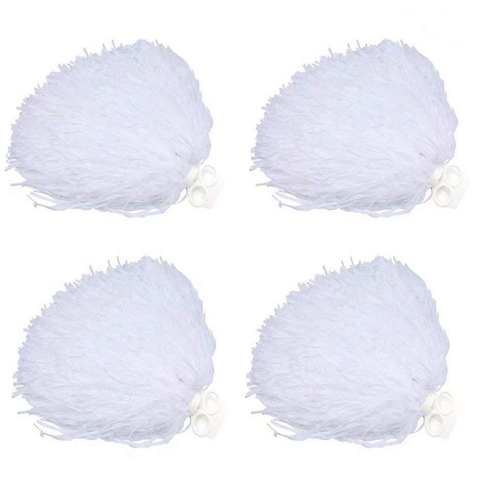 CRIVERS 1 douzaine Cheerleading Pompons, 12pc Pom-Pom Girls Pompoms avec Poign¨¦e pour Ball Dance D¨¦guisements Nuit F¨ºte des Sports