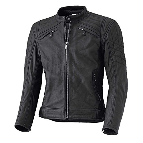 Held Pretender Leather Motorcycle Jacket, womens mens, held-5505-noir_3, black, 54 (EU)