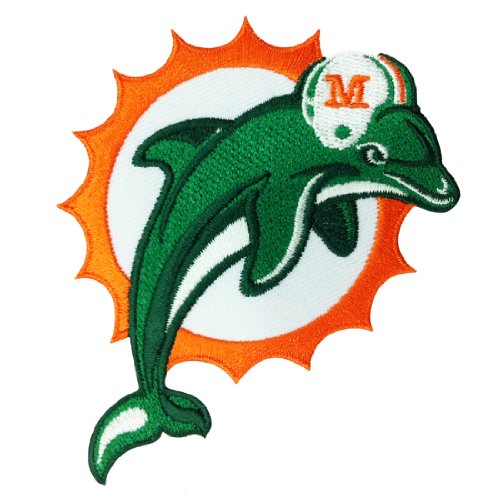 Miami Dolphins logo NFL distintivo patch ricamato