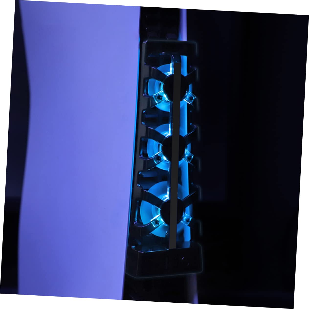 Angoily 2 Pz consolle ventola di raffreddamento della macchina da gioco ricaricabile ventaglio ventilatore fan ventola di raffreddamento a LED ventola per console di gioco AbS Black