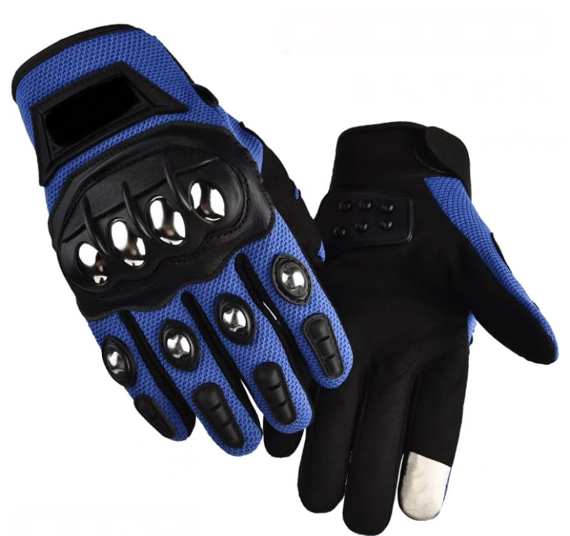 Kunckle Protection Motorcycle Gloves - Men Hard Shell Knuckle, for