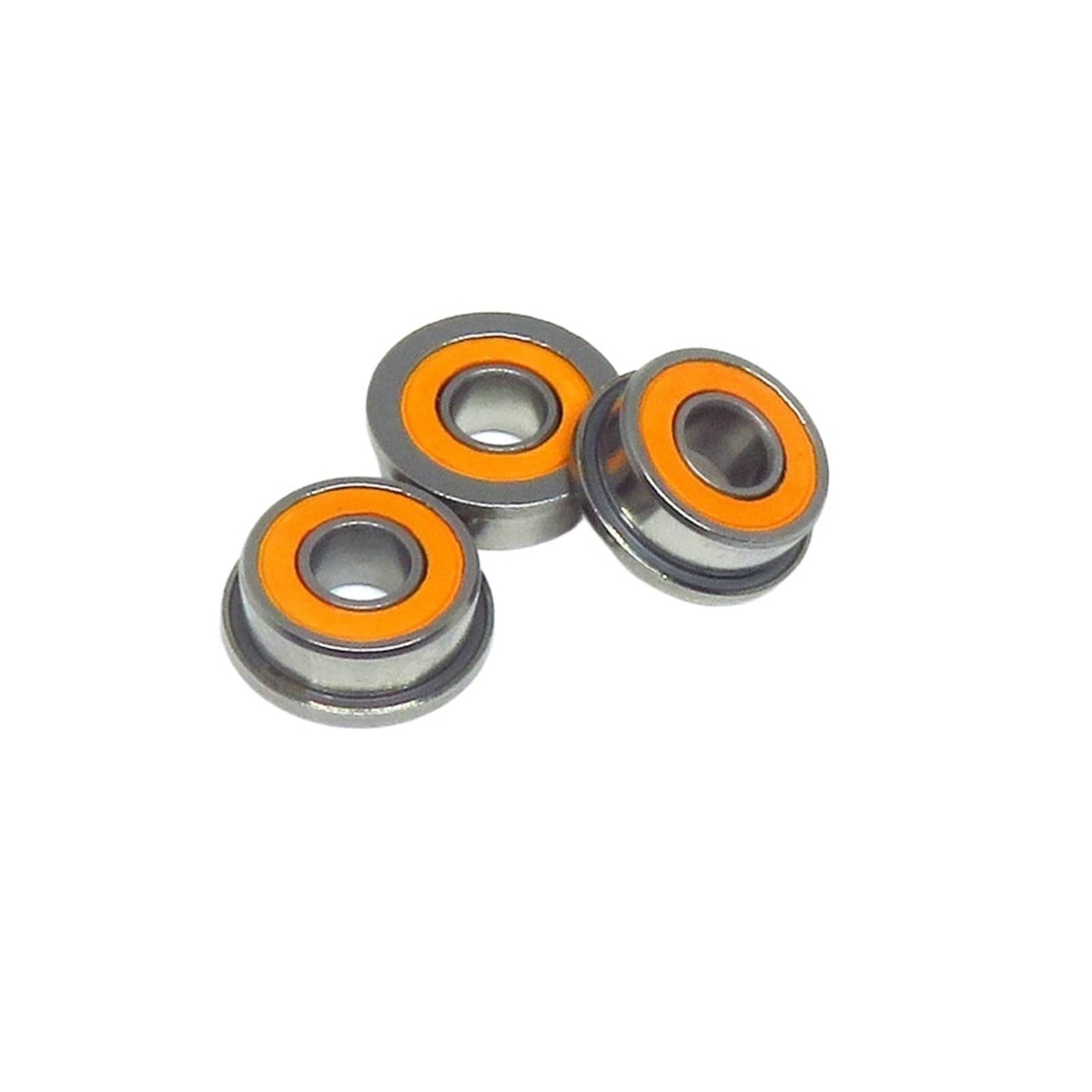 NOBIRTBSA 10pcs 3x10x4mm SF623 2RS ​​Hybrid Ceramic Flange Bearing F623 RS SF623C 3D Printer Flange Bearing(SF623C-2OS 3x10x4)
