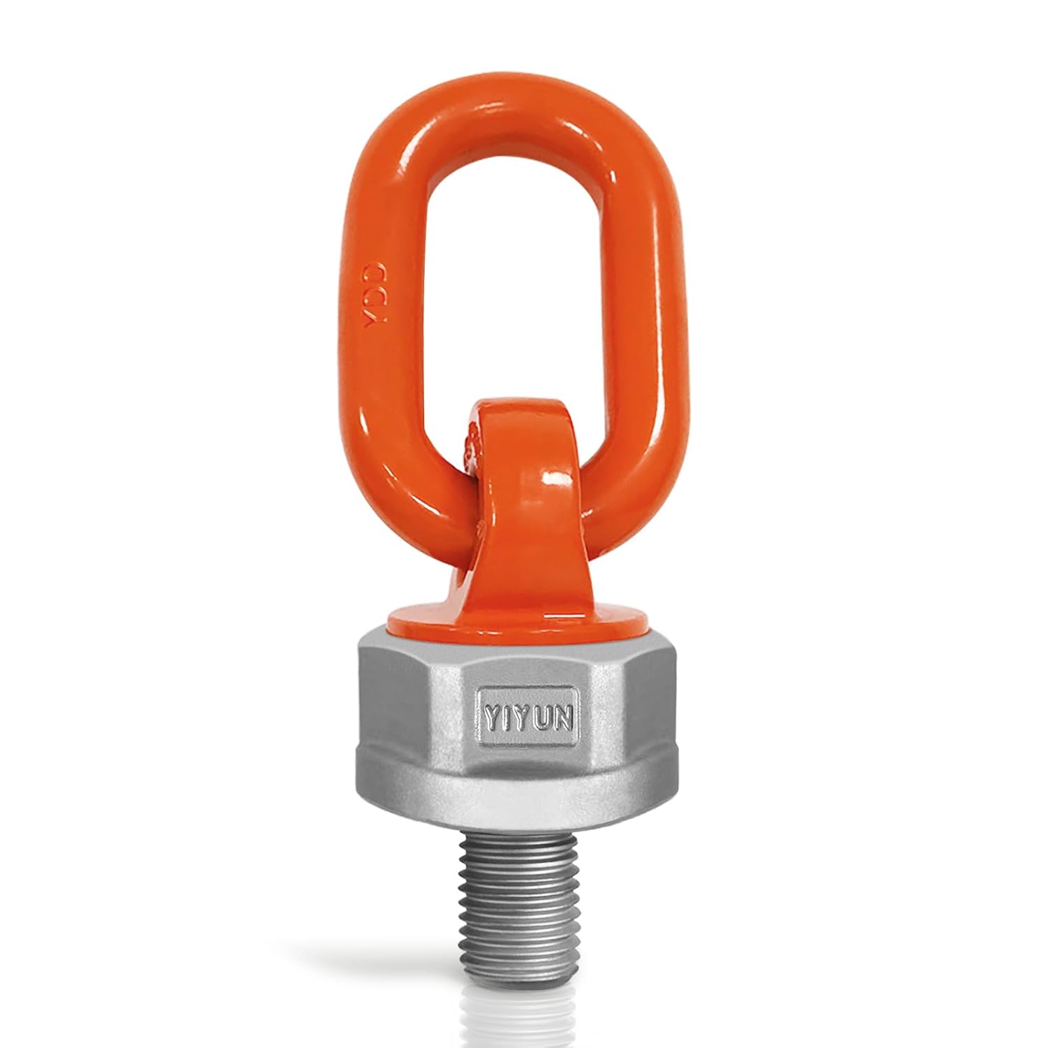 2 Pcs Swivel Eye Bolt Hoist Ring 3/8" x 19 Standard Load Capacity 1300 Lbs, American Standard Universal Heavy Duty Swivel Hoist Ring 360° Rotation Made of Alloy Steel, Tensile Strength > 1080MPa