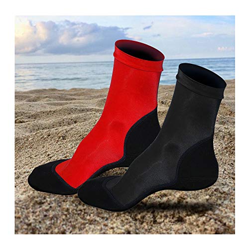 L&Sports Beach Socks (2 Pairs), Lycra Sun Protection Socks for Beach Volleyball S