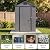 Patiowell 4x6 FT Plastic Outdoor Storage Shed with Floor, Resin Outside Shed with Lockable Door and Vents, Garden Sheds for Backyard, Patio, Lawn Mower, Dark Grey