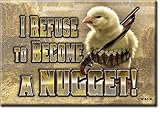 Desperate Enterprises Chicken Nugget Refusal Refrigerator Magnet, 2' x 3'