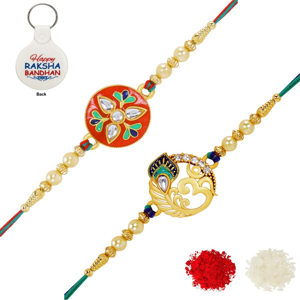 Riddhika Ventures Evil Eye Rakhi Protect From Negative Energy (Set of 2) with Roli Chawal, Greeting Card and and One Motivational Keychain (P2P3K) (B08BLVHNBP) Amazon Price History, Amazon Price Tracker