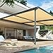 Shatex Shade Panel 10' x 12' Block 90% of Sunlight with Ready-tie up Ribbon for Pergola Gazebo Porch, Wheat
