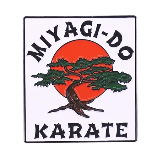 xXgLbh THE KARATE KID Ru COBRA KAI ~M sobW MIYAGI - DO KARATE Pin Badge TCY() 3.5cm x 3cm