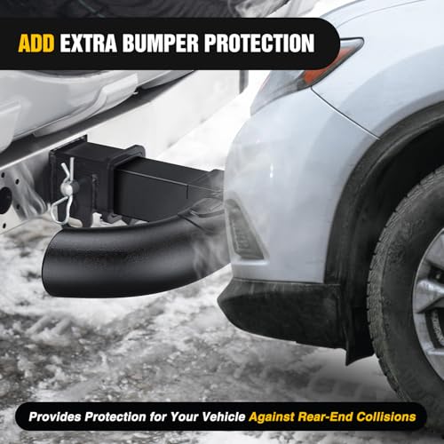 Image of Nilight Tow Hitch Step for 2 Inch Receiver Heavy Duty Steel Universal Rear Bumper Guard 350lbs Capacity Wide Non Slip Trailer Hitch Step Bar with 5 /8 inch Pin Clip Fits Pickup Truck SUV Van