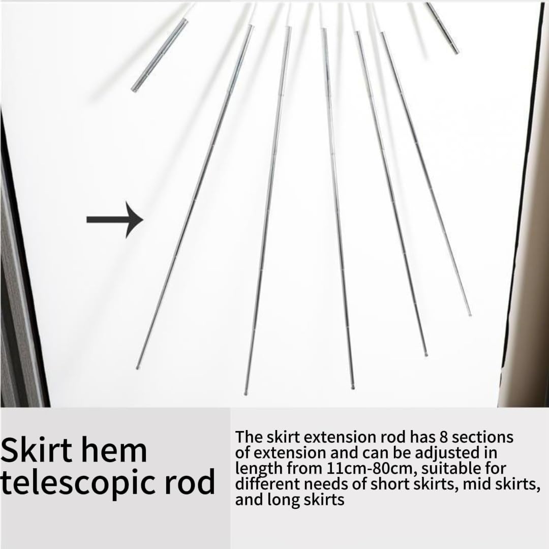Manichino per abiti, regolabile, in metallo, per esporre vestiti, fotografie e acconciature, appendiabiti telescopico con design invisibile