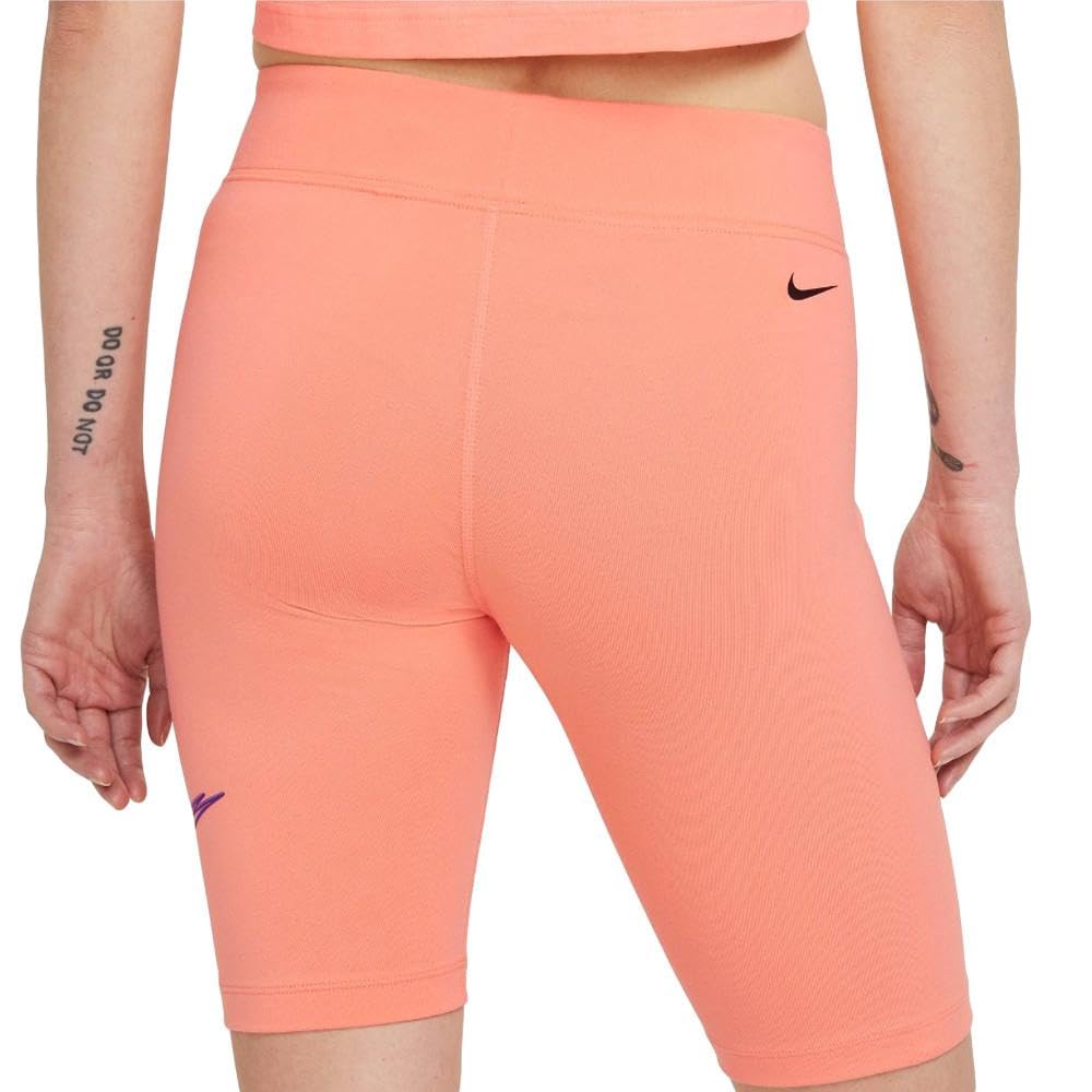nike Essential Damen Radlershorts, Orange, Größe XS, Rosa