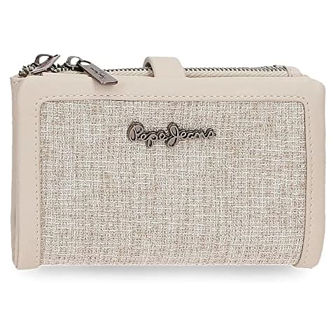 Cartera Pepe Jeans Maddie con Tarjetero Beige Cover