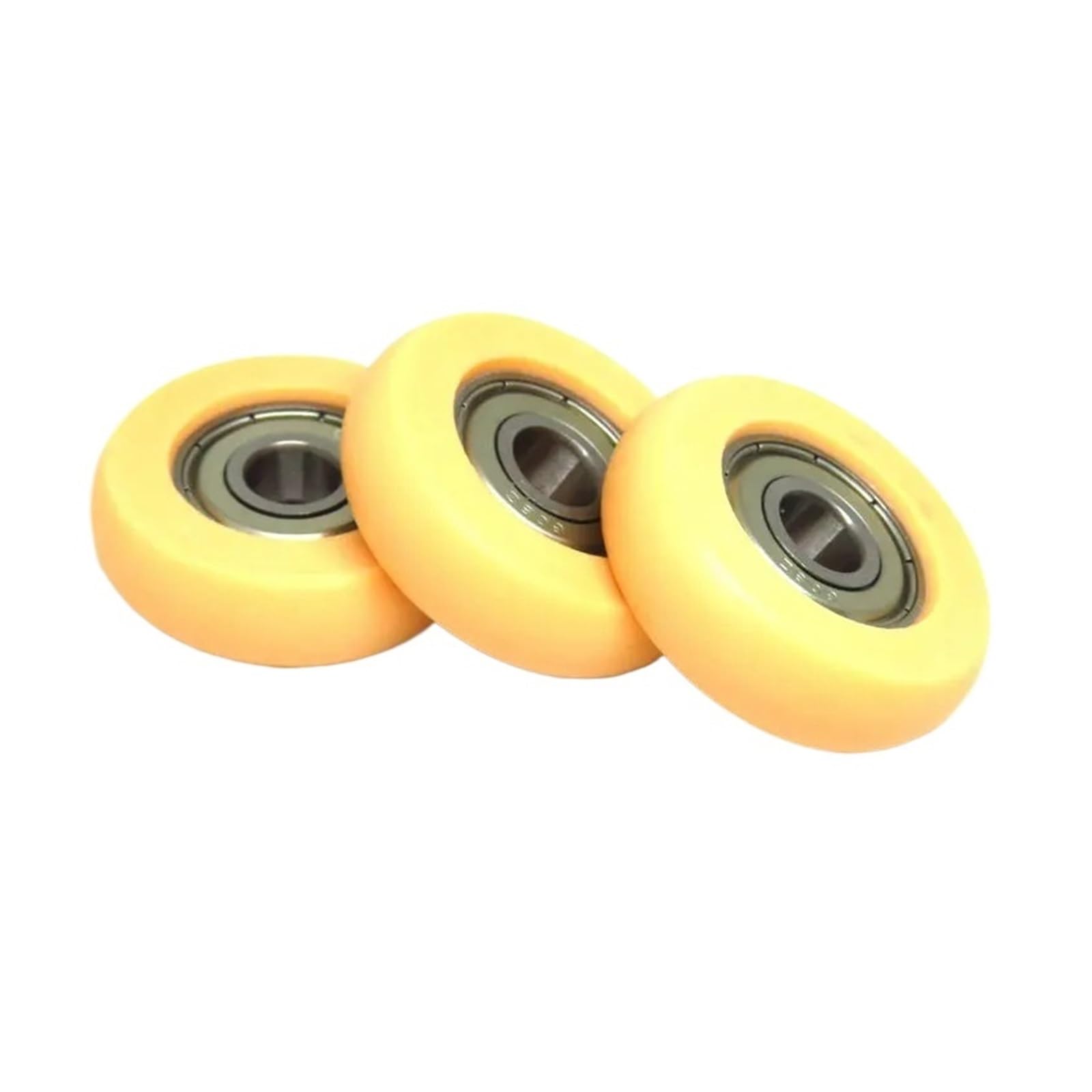 NOBIRTBSA 4 Pieces Outer Diameter 36mm Rowing Machine Wheel BSR60836-10 POM Rowing Machine seat Roller 8x36x10mm Plastic Coated Bearing Round