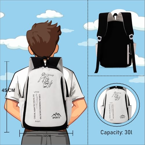 Image of Tinttot 30 Litre, Japanese Korean Style Capybara Niche College Students Light weight School bag Women's Travel Backpack