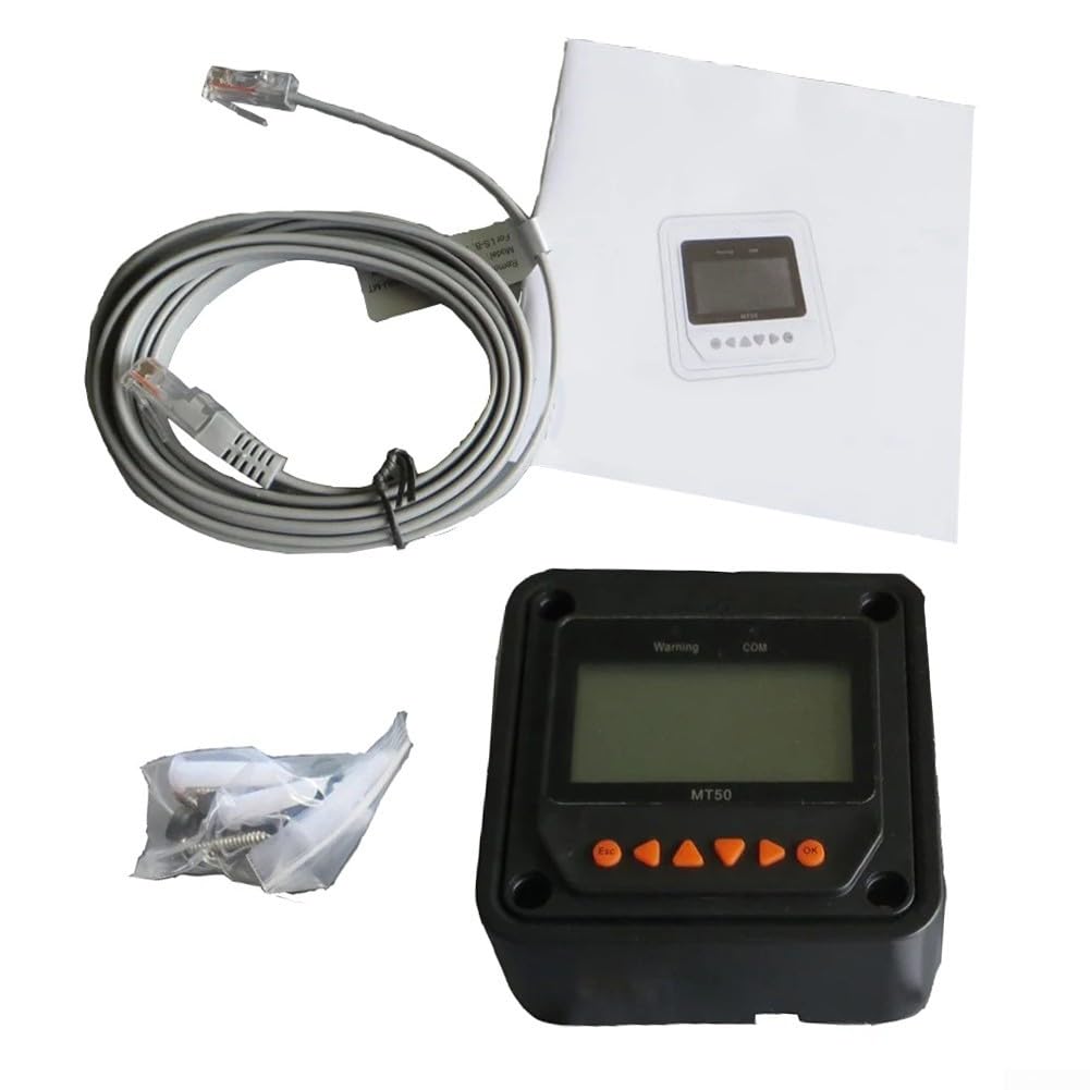 MT50 Écran d'affichage LCD à distance, contrôleur de charge solaire RS485, panneau de communication avec câble de 2 m, pour Epever Tracer Series
