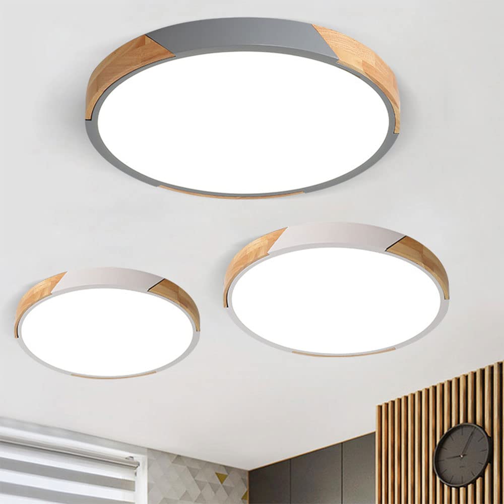 Nordische Einfache LED-Deckenleuchte Moderne Einbauleuchte Home Energiesparende Deckenleuchte Deckennahe Leuchte Kaltweiß 6000K Für Arbeitszimmer, Korridor, Schlafzimmer