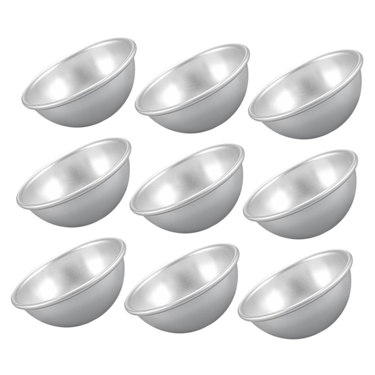 NAMOARLY Aluminum Semicircle Tart Pan Mini Tart Molds for Baking Biscuits Pudding Quick Heat Conductivity Dishwasher Safe