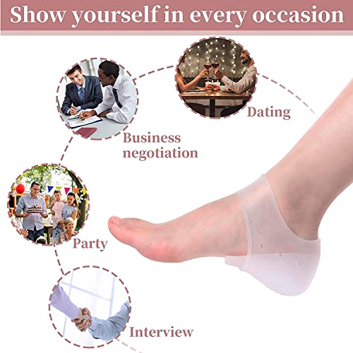 Image of Invisible Height Increase Shoe Insoles Air Cushion 3Cm Make You Taller,Supportive Comfort Dry Hard Cracked Heels Repair Cream Foot Care Ankle Support Cushion-For Men And Women ( Hieght Increase Insoles , 1 Pair )