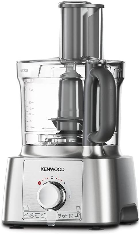 Kenwood Robot da Cucina MultiPro Express FDP65.590SI con Ampia Gamma di Accessori, Ciotola di Capacità 3 L, Potenza 1000 W, 2 Velocità Più Pulse, Argento