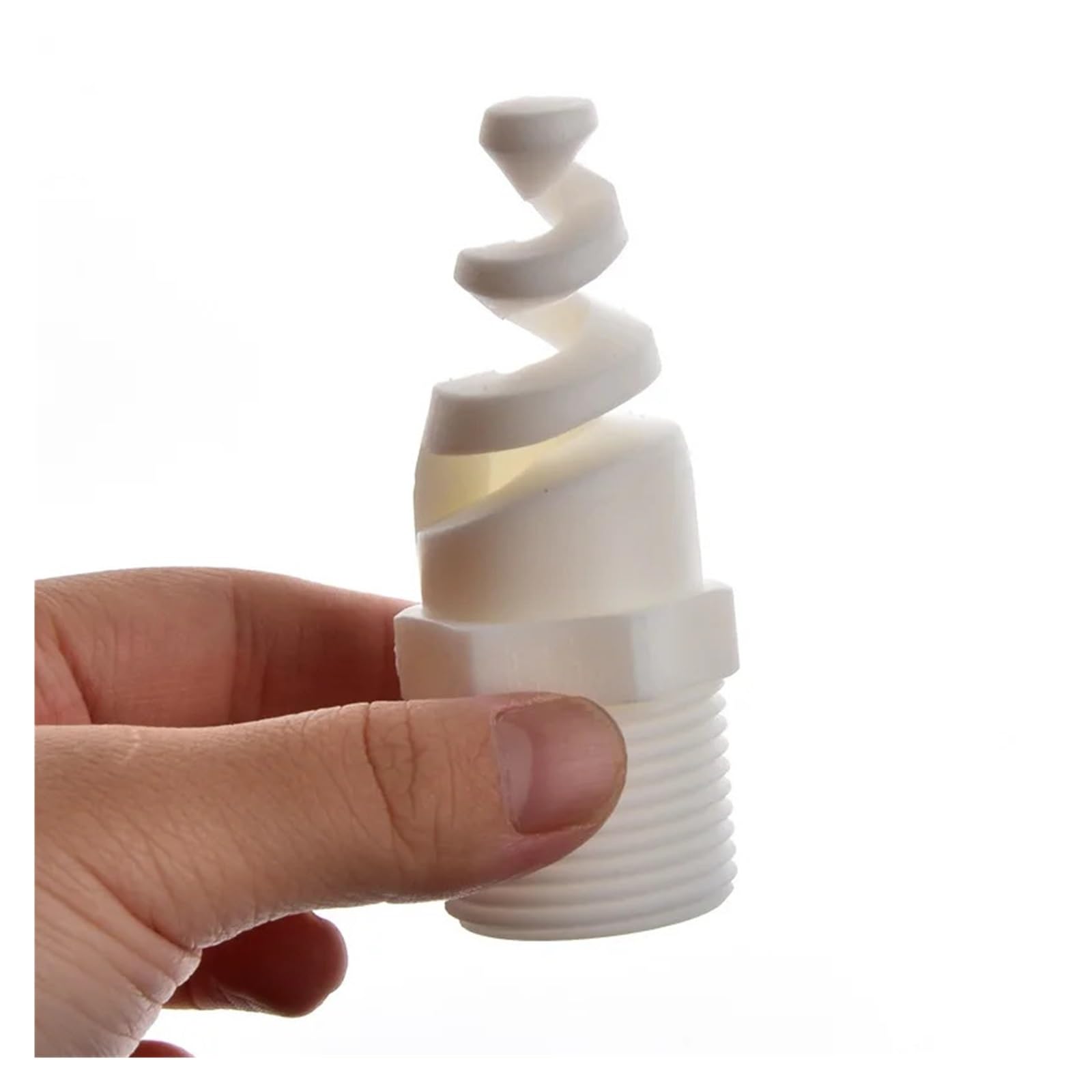 Plastikowa dysza spiralna | Białe plastikowe wiele rozmiarów do chłodzenia, czyszczenia i podlewania(2 Inch (5 Pieces))