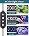 SEAOURA Led Aquarium Light for Plants-Full Spectrum Fish Tank Light with Timer Auto On/Off, 12-18 Inch, Adjustable Brightness, White Blue Red Green Pink LEDs with Extendable Brackets for Freshwater