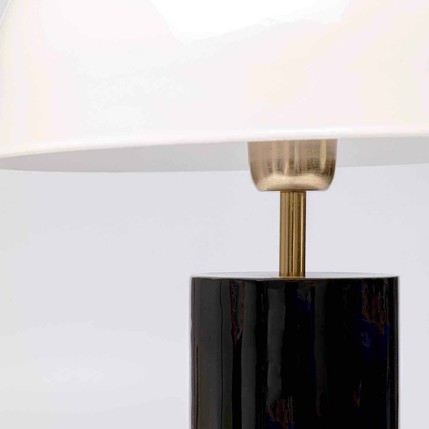 Kare Design Tischlampe Josy Weiß/Schwarz, 51cm, Geometrisch, Edelstahl, Metall, Moderne tischleuchte, Wohnzimmer, Schlafzimmer, keine Leuchtmittel inklusive