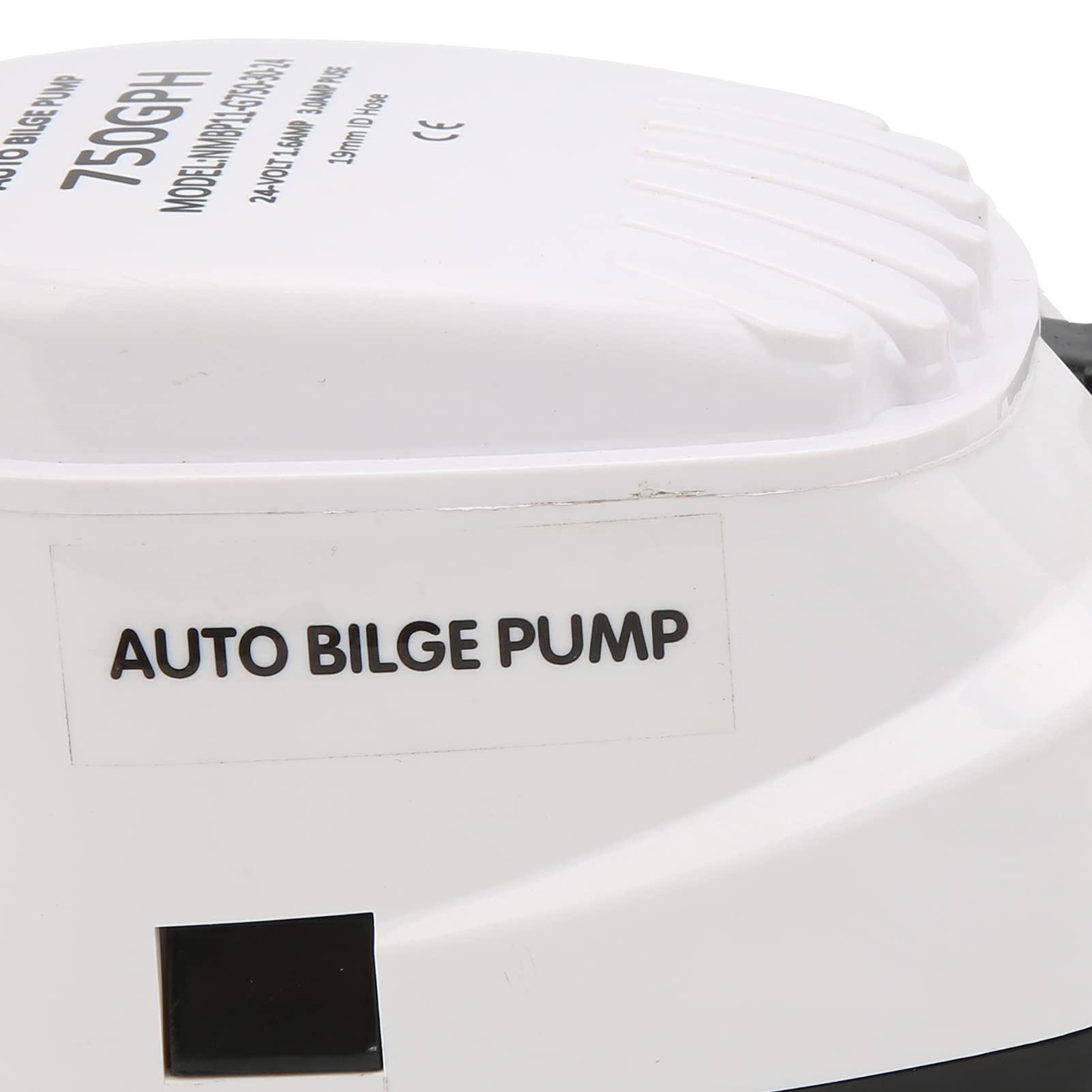 24V Pompa di Sentina Automatica Sommergibile 750GPH con Interruttore Galleggiante Integrato, Protezione Anticorrosione e Antincendio, Portata 2840L/H per Barca Yacht Marine
