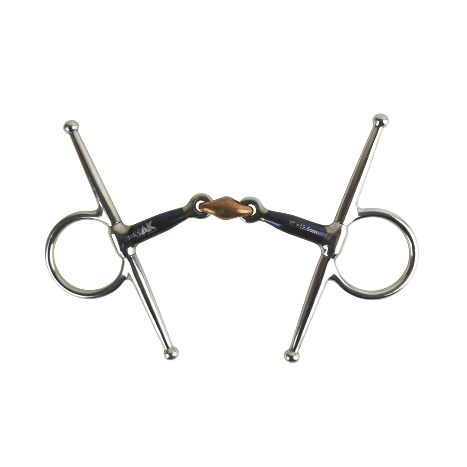 AK Full Cheek Cooper Diamond Horse Riding Bit mit Schweißeisen-Mundstück Horse Bits AKRS-2614