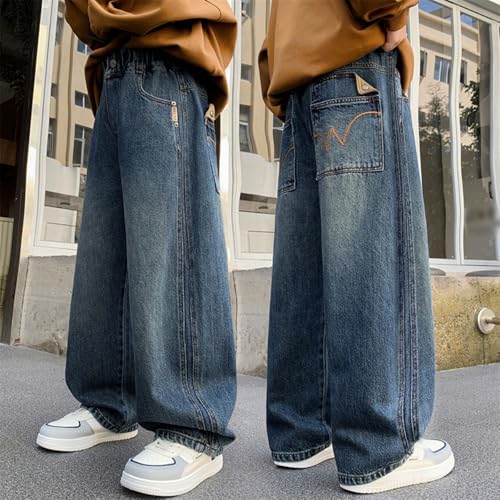 Pantalón vaquero niño casual de moda para el colegio y otoño 3